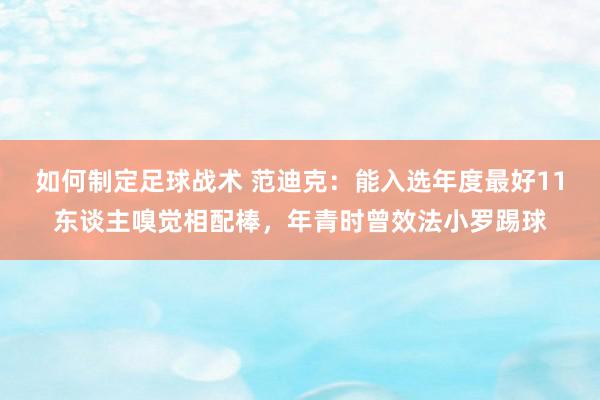 如何制定足球战术 范迪克：能入选年度最好11东谈主嗅觉相配棒，年青时曾效法小罗踢球