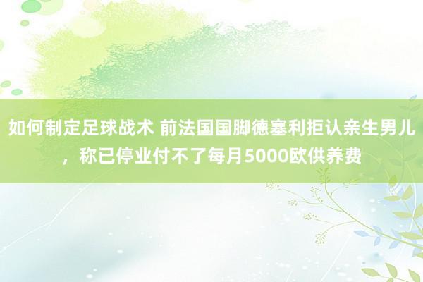 如何制定足球战术 前法国国脚德塞利拒认亲生男儿，称已停业付不了每月5000欧供养费