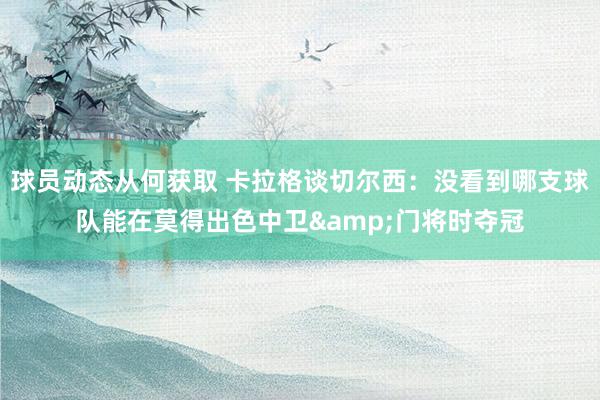 球员动态从何获取 卡拉格谈切尔西：没看到哪支球队能在莫得出色中卫&门将时夺冠