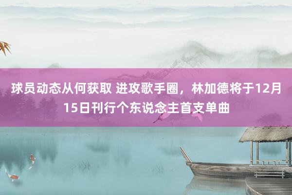 球员动态从何获取 进攻歌手圈，林加德将于12月15日刊行个东说念主首支单曲