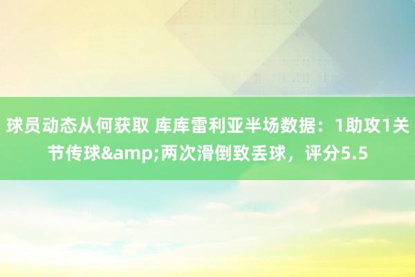 球员动态从何获取 库库雷利亚半场数据：1助攻1关节传球&两次滑倒致丢球，评分5.5